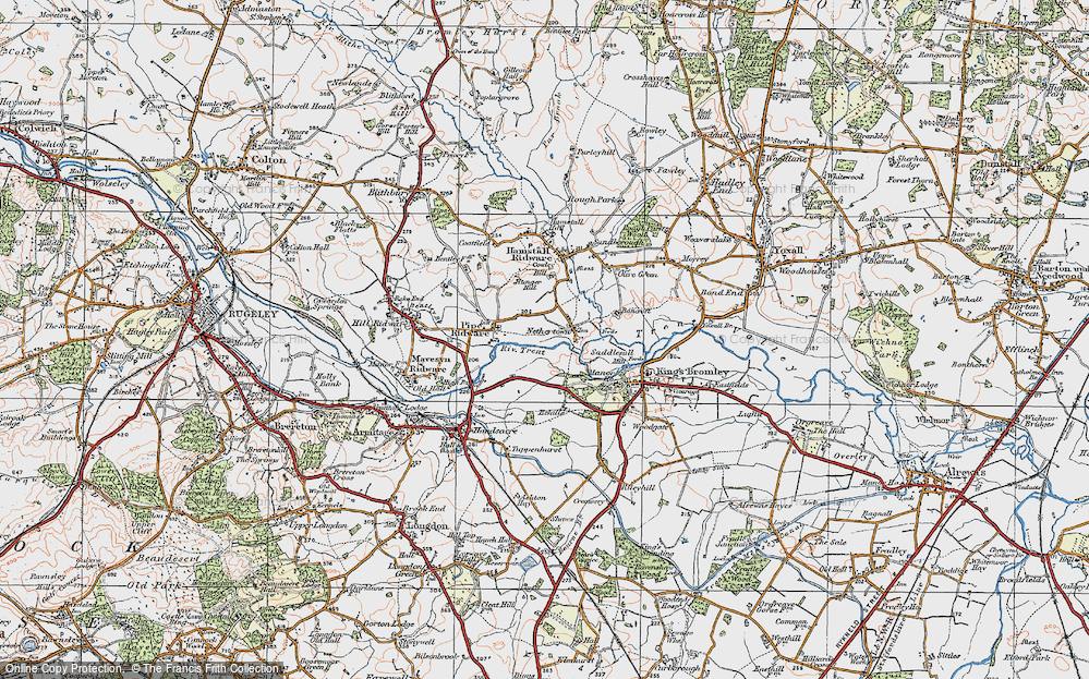 Old Map of Nethertown, 1921 in 1921