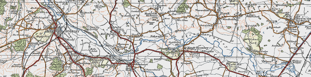 Old map of Nethertown in 1921