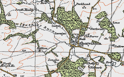 Old map of Bellion in 1925
