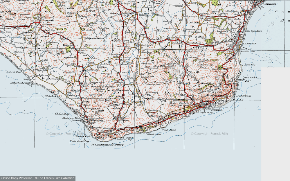 Old Map of Nettlecombe, 1919 in 1919