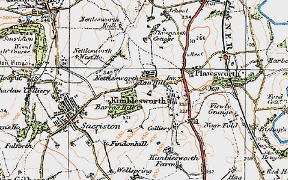 Old map of Nettlesworth in 1925