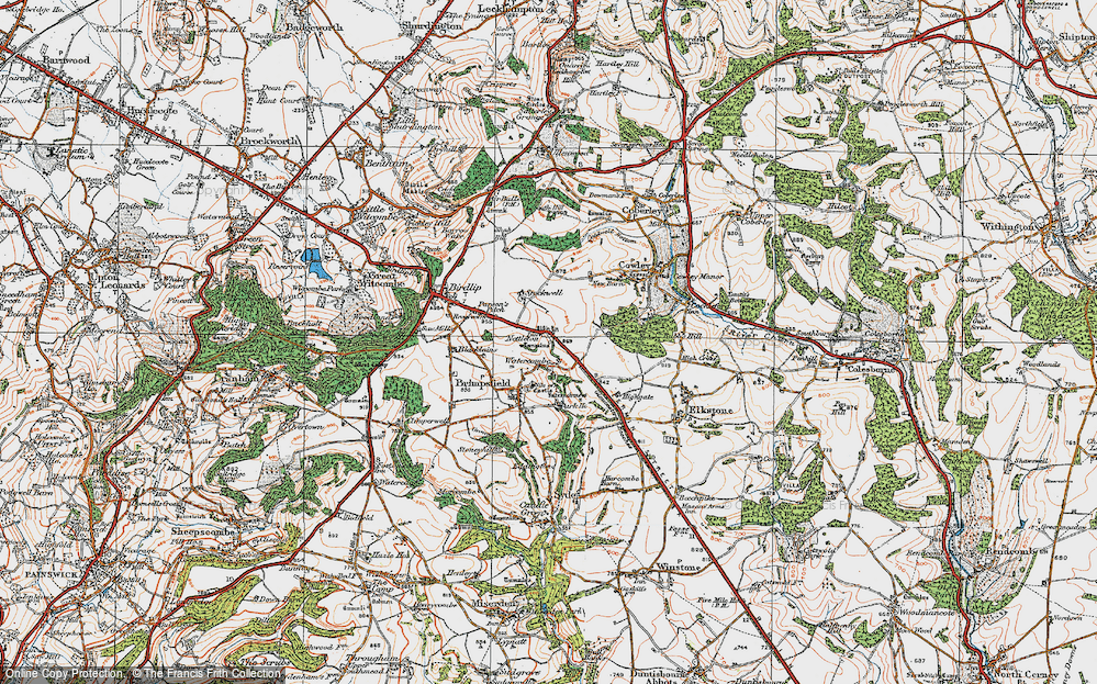 Old Map of Nettleton, 1919 in 1919