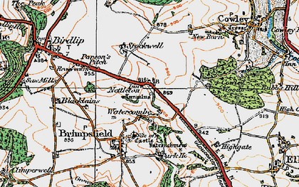 Old map of Nettleton in 1919