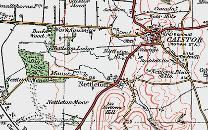 Old map of Nettleton in 1923