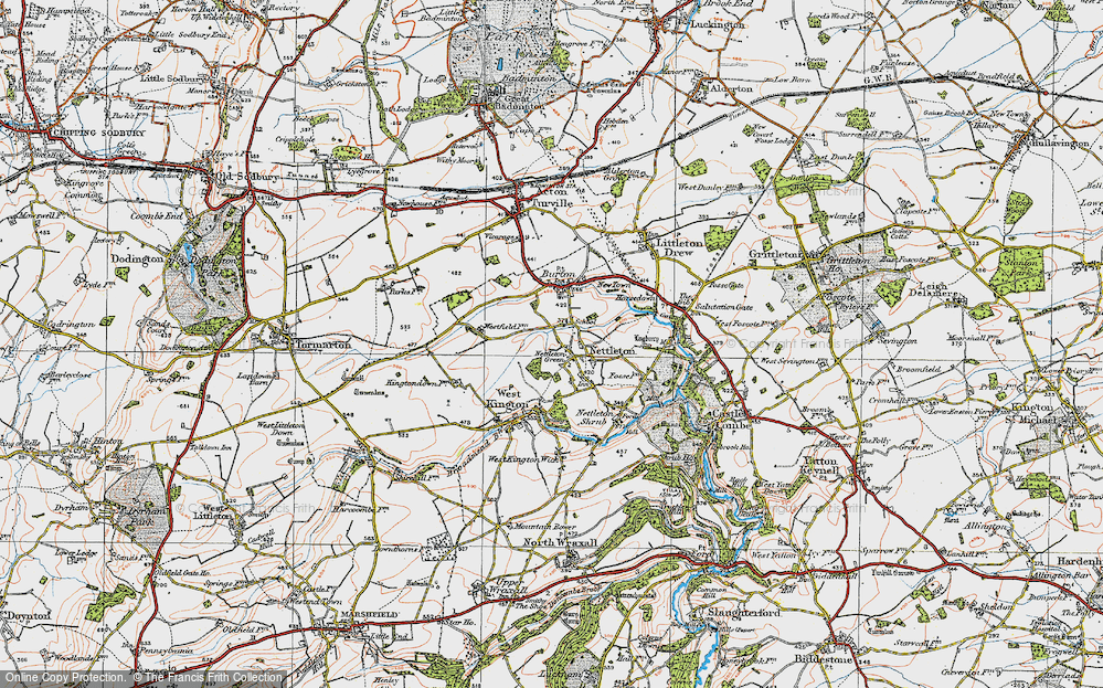 Old Map of Nettleton Green, 1919 in 1919
