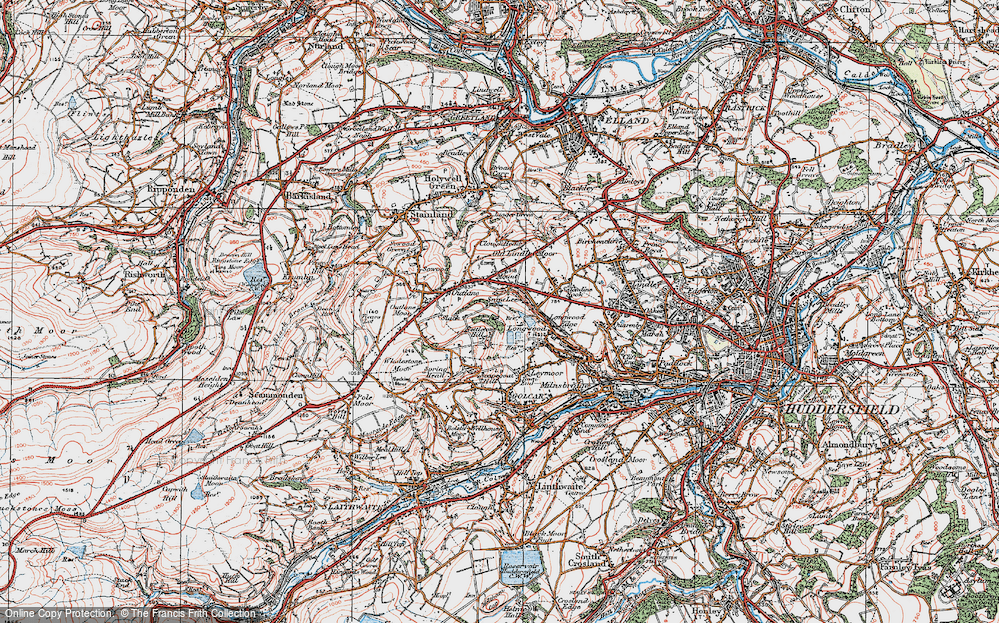Old Map of Nettleton Hill, 1925 in 1925