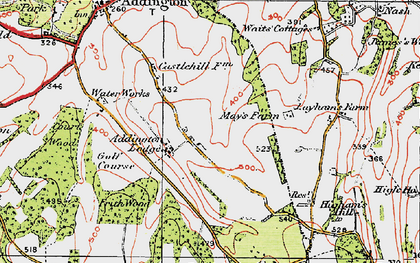 Old map of New Addington in 1920