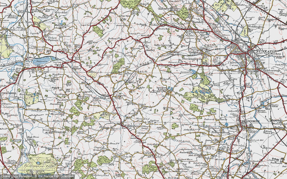 Old Map of New Arley, 1920 in 1920