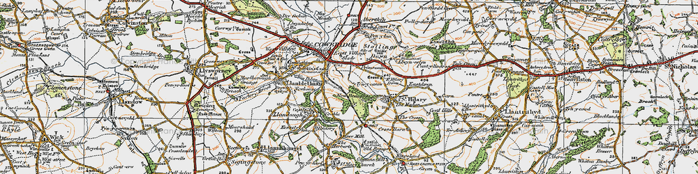 Old map of New Beaupre in 1922