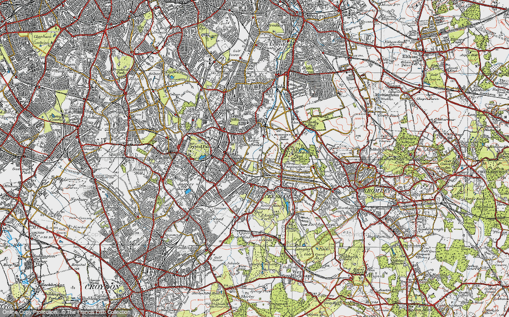 Old Map of New Beckenham, 1920 in 1920
