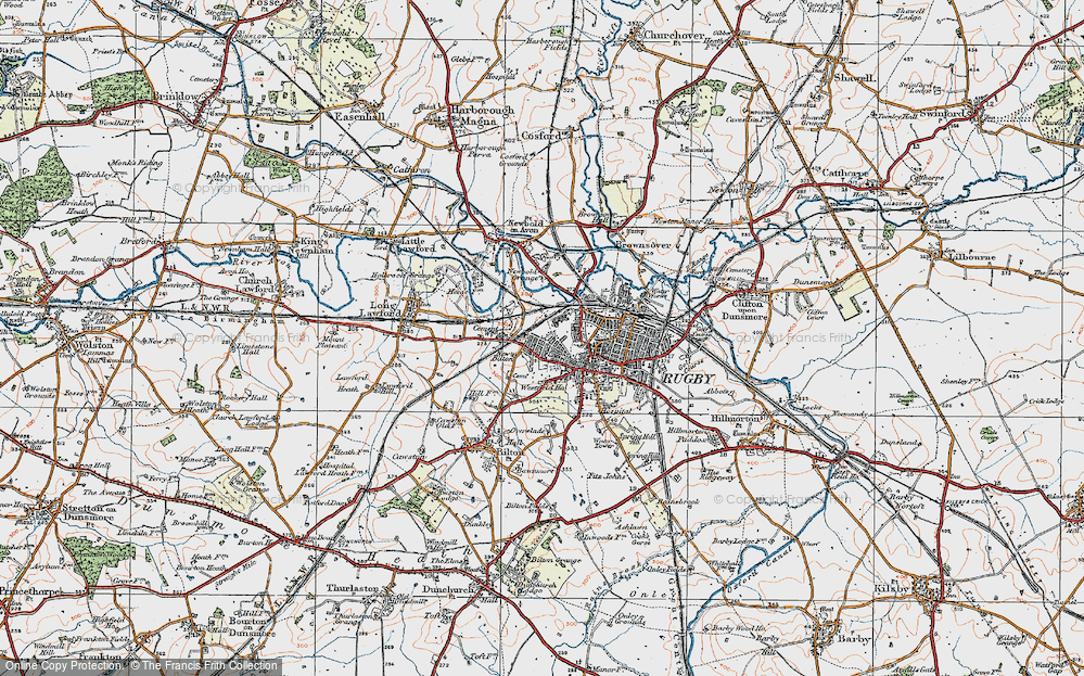 Old Map of New Bilton, 1920 in 1920