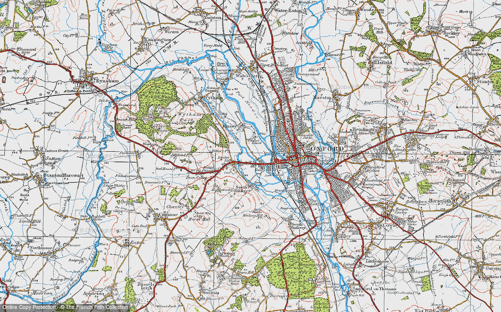 Old Map of New Botley, 1919 in 1919