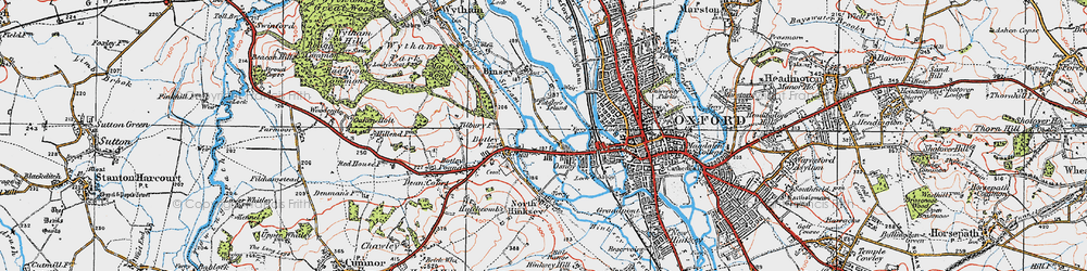 Old map of New Botley in 1919