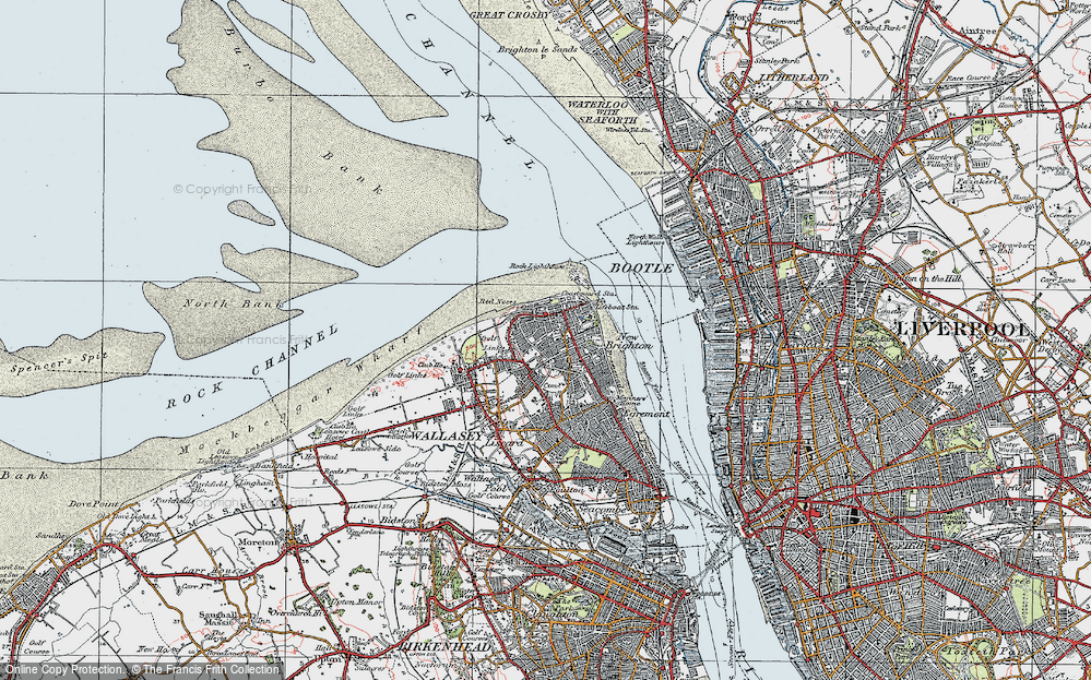 Old Map of New Brighton, 1923 in 1923