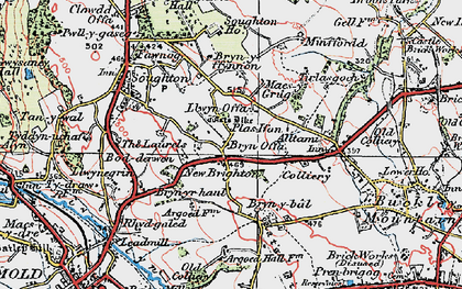 Old map of New Brighton in 1924