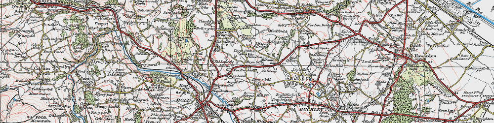 Old map of New Brighton in 1924