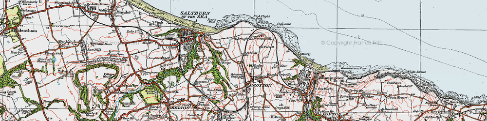 Old map of New Brotton in 1925