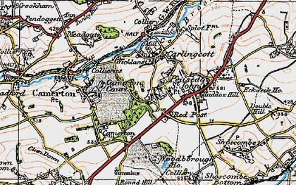 Old map of Woodborough Ho in 1919