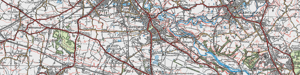 Old map of New Bury in 1924