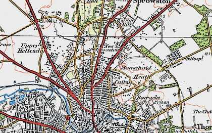 Old map of New Catton in 1922