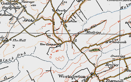 Old map of New Cowper in 1925