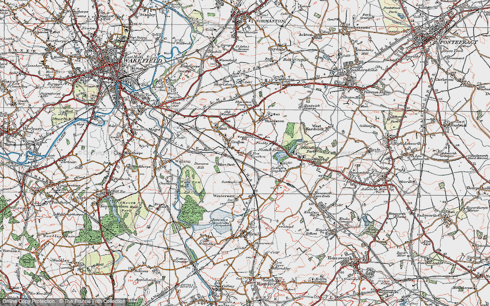 Old Map of New Crofton, 1925 in 1925