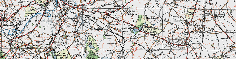 Old map of New Crofton in 1925