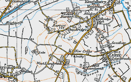 Old map of New Cross in 1919