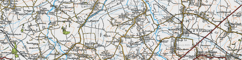 Old map of New Cross in 1919