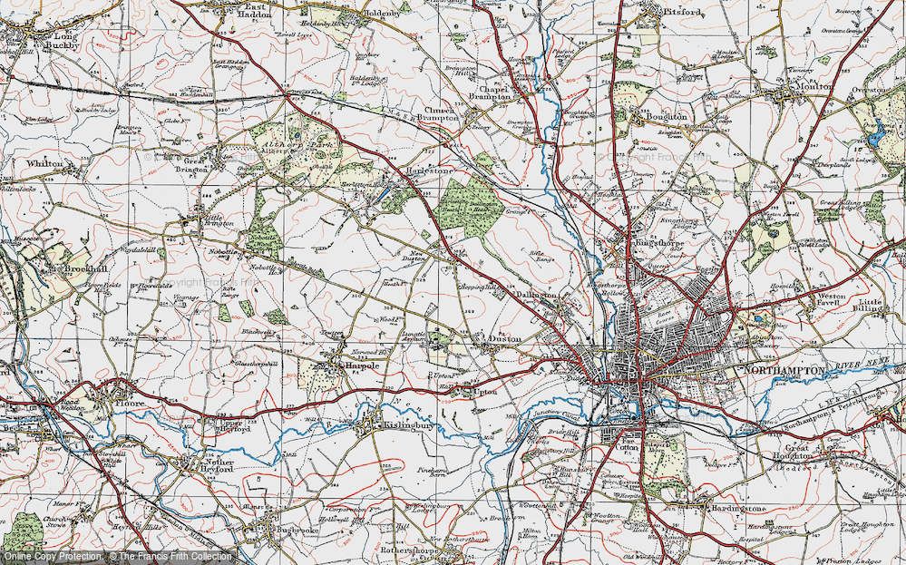 Old Map of New Duston, 1919 in 1919