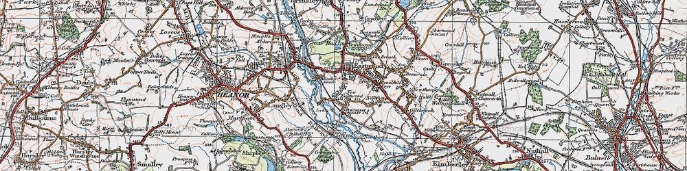 Old map of New Eastwood in 1921