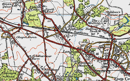 Old map of New Eltham in 1920