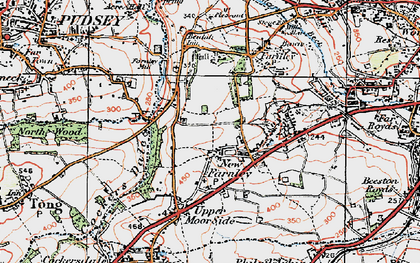Old map of New Farnley in 1925