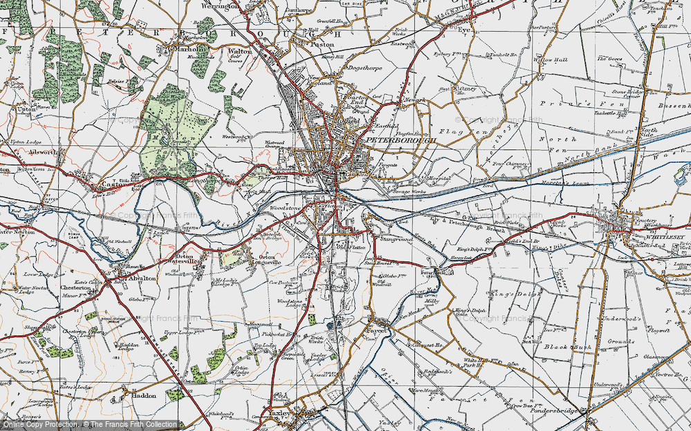 Old Map of New Fletton, 1922 in 1922