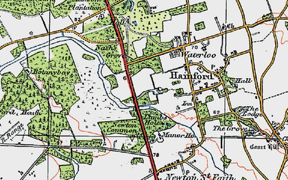 Old map of Lamb's Holes in 1922
