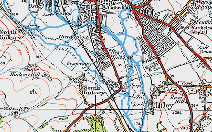 Old map of New Hinksey in 1919