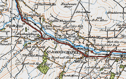 Old map of New Ho in 1925