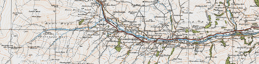 Old map of New Ho in 1925