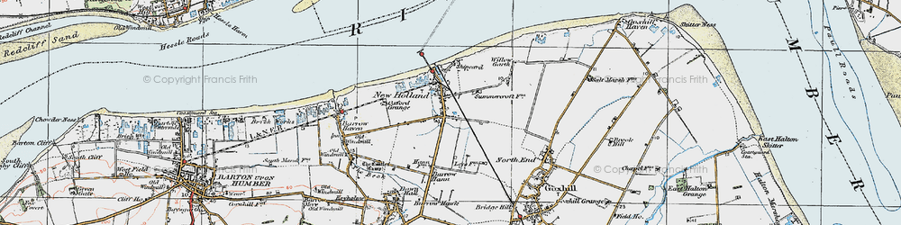 Old map of New Holland in 1924
