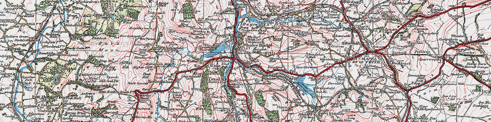 Old map of New Horwich in 1923