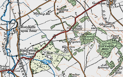 Old map of Winking Hill in 1921
