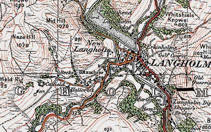Old map of Becks in 1925