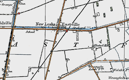 Old map of New Leake in 1923