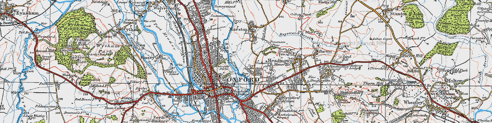 Old map of New Marston in 1919