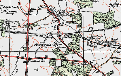 Old map of New Micklefield in 1925