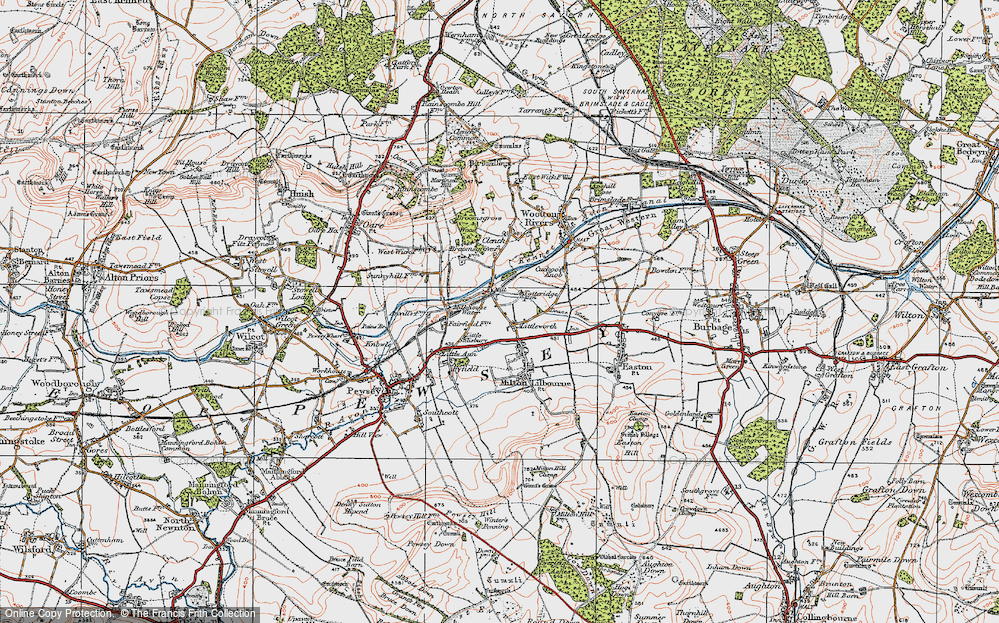 Old Map of New Mill, 1919 in 1919