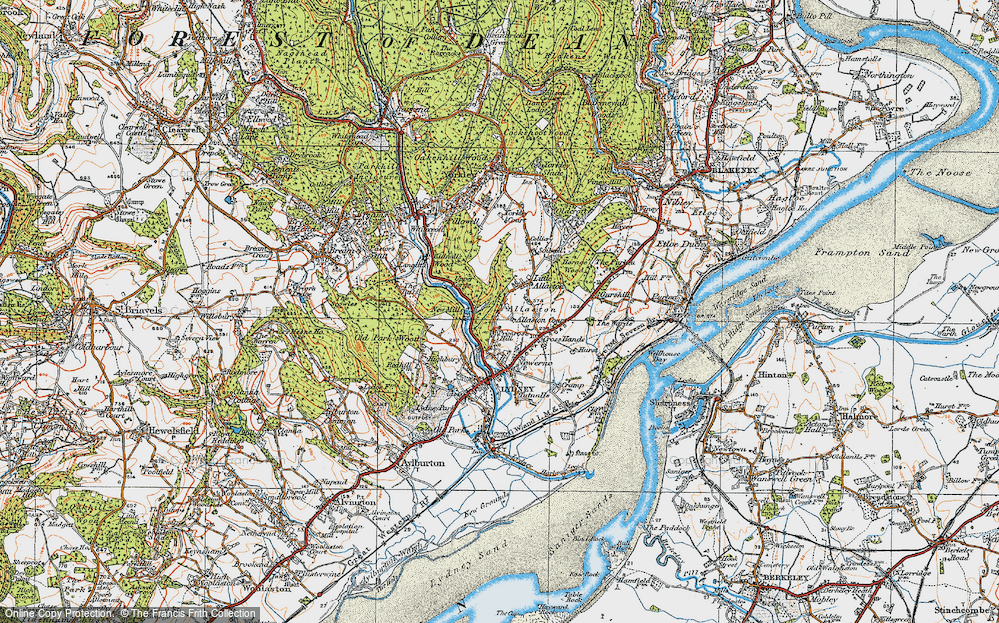 Old Map of New Mills, 1919 in 1919