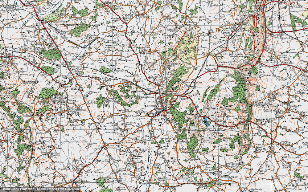 Old Map of New Mills, 1920 in 1920