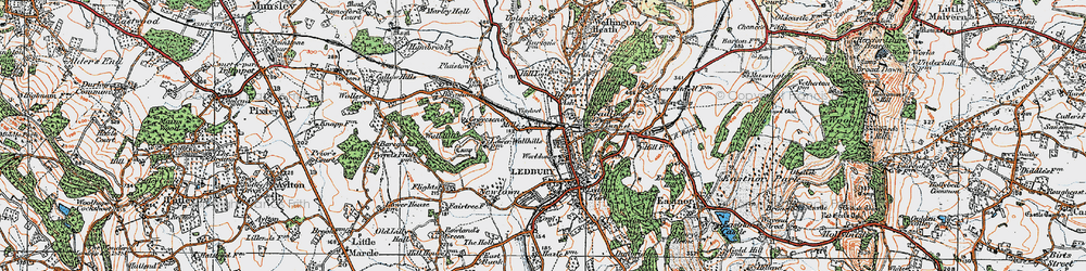 Old map of New Mills in 1920