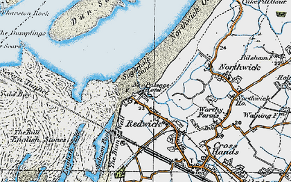 Old map of New Passage in 1919